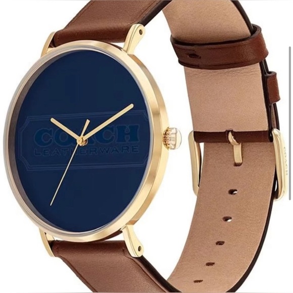 ??Coach Charles Saddle Leather Strap Watch 41mm main image 4